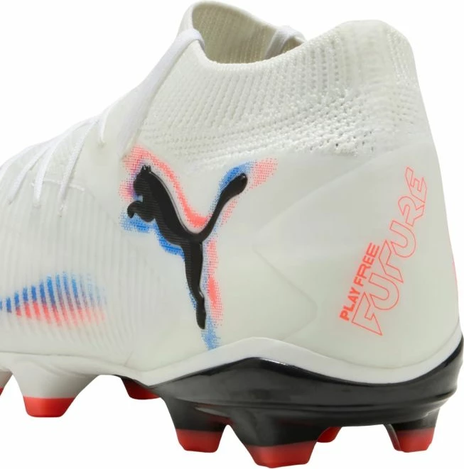 Atlete futbolli për fëmijë Puma, të bardha/portokalli