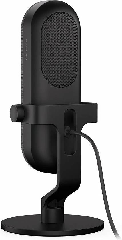 Mikrofon Krux Pin KRXC018, USB/USB-C, kardioid, 3.5 mm monitorim, i zi