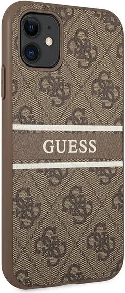 Mbështjellës Guess 4G Stripe për iPhone 11/XR 6.1", kafe