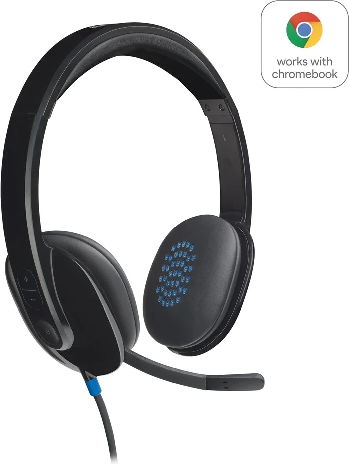 Kufje Logitech H540, USB, të zeza