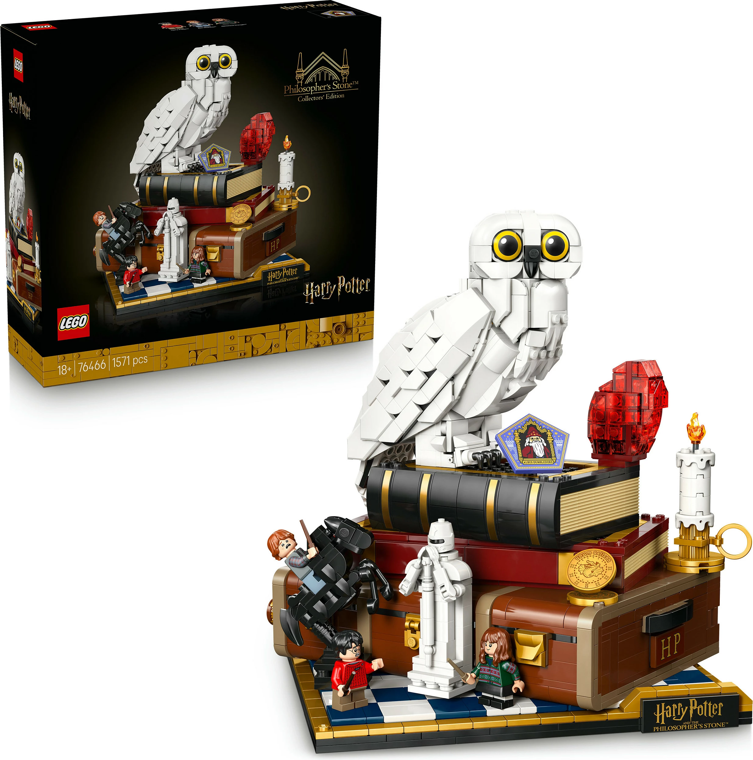 Set ndërtimi LEGO Harry Potter 76466 Philosopher's Stone Collectors' Edition, 1571 pjesë, 18+, multikolor