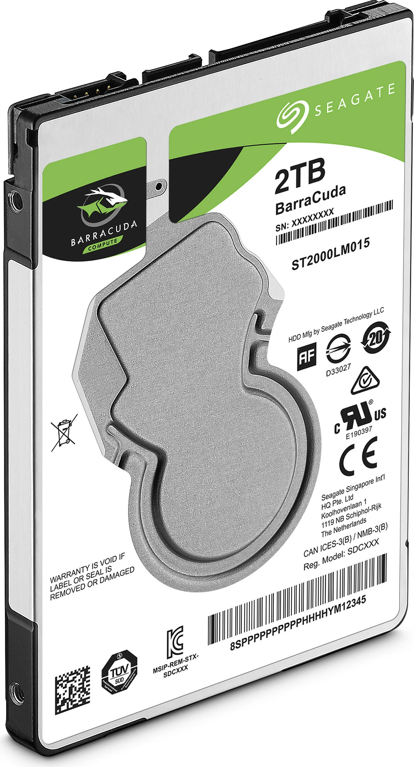 Hard disk Seagate Barracuda 2.5", 2 TB, 5400 RPM, 128 MB