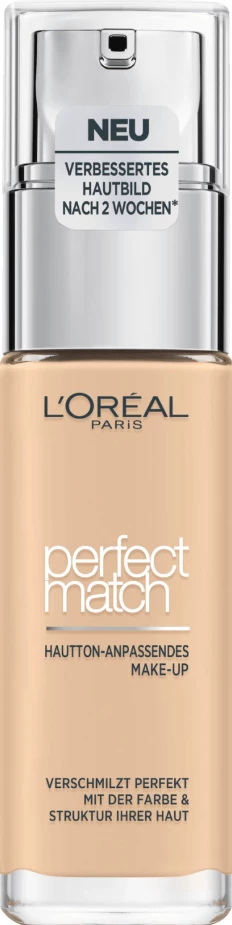 Fondatinë L'Oréal Paris Perfect Match 1.D/1.Warm Undertone, 30 ml