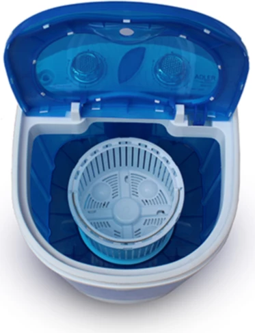 Mini makinë larëse ADLER AD8051 me shtrydhje 3 kg/1 kg, bardhë/kaltër