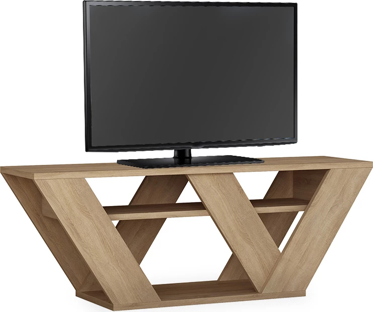 Stendë TV Pipralla, ngjyrë lisi, 110x30x40cm