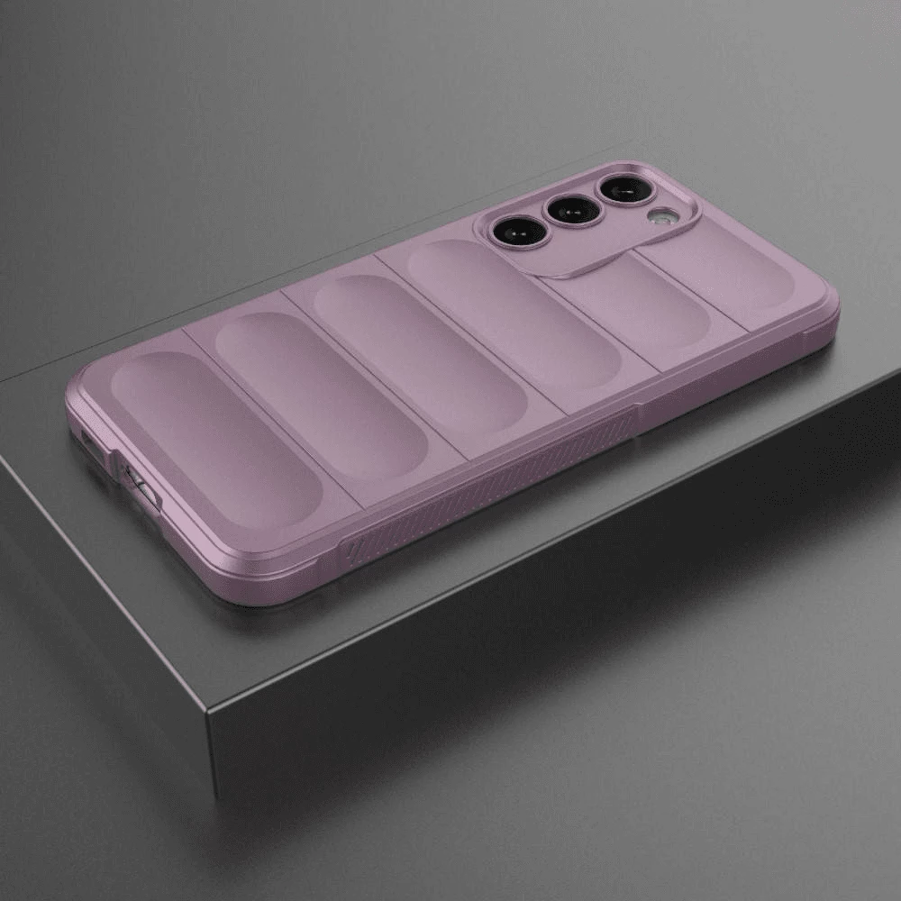 Mbështjellës silikoni ONASI Wave për Samsung Galaxy S23 Plus 5G, me shtresë mikrofibre, vjollcë