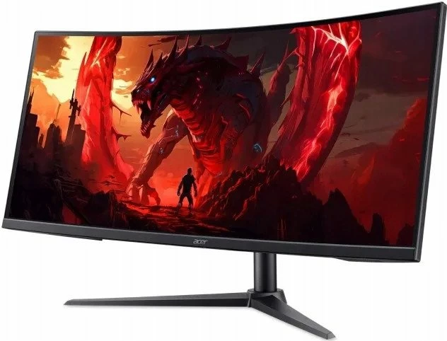 Monitor gaming Acer Nitro XZ340CURX0bmiiphx 34\" UWQHD 200Hz 1ms i lakuar HDR10 FreeSync Premium, i zi