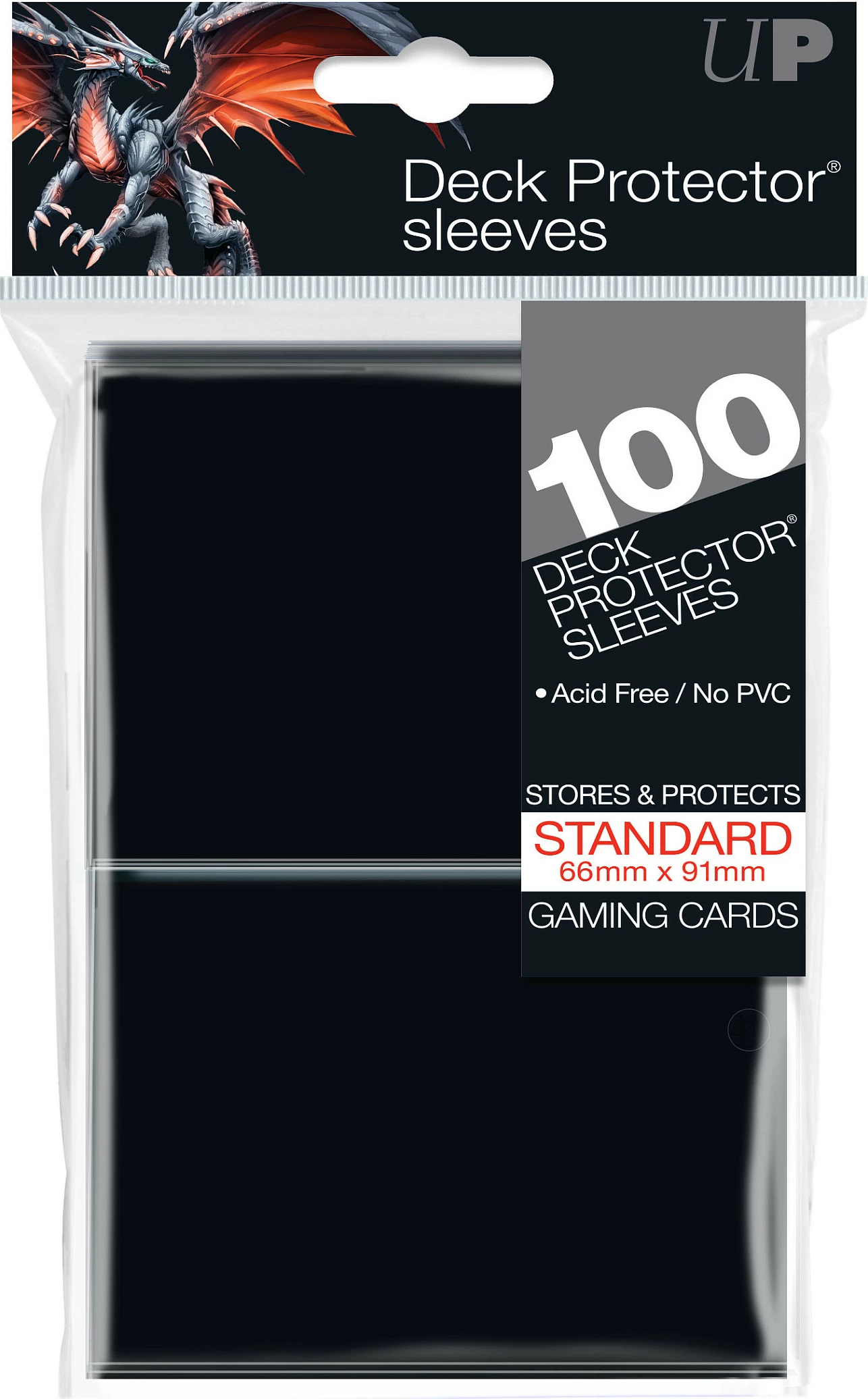 Mbështjellës kartash Ultra PRO Deck Protector Sleeves, standard 66x91mm, 100 copë, i zi