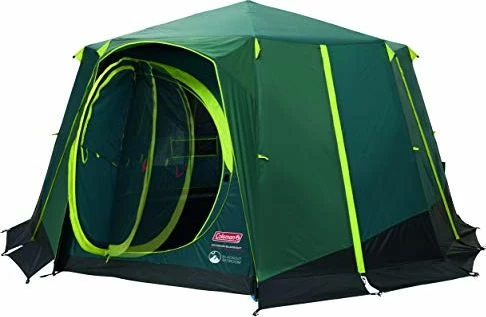 Tendë kampingu Coleman Octagon 8 Blackout, 8 persona, 396x396x208 cm, jeshile