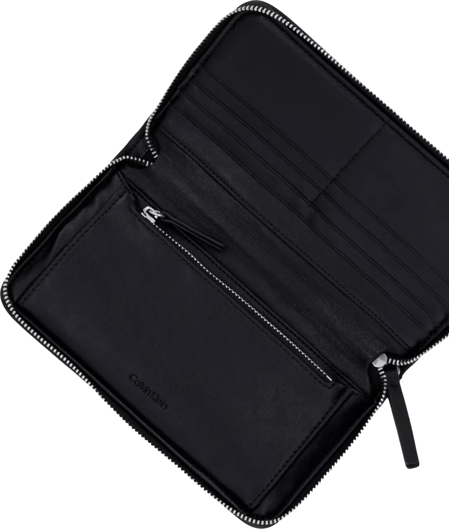 Portofol pasaporte për femra Calvin Klein LV04F1163G, i zi-bezhë