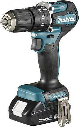 Shpuese-vidhosëse me bateri Makita DHP487RAJ, 18V Li-Ion, Brushless, 40 Nm, zezë/turkeze