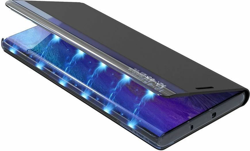 Mbështjellës Hurtel për Samsung Galaxy A02s EU, tip bookcase me kickstand, i zi