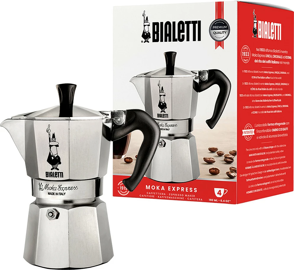 Moka pot Bialetti Moka Express 0.23L alumin 4 filxhana