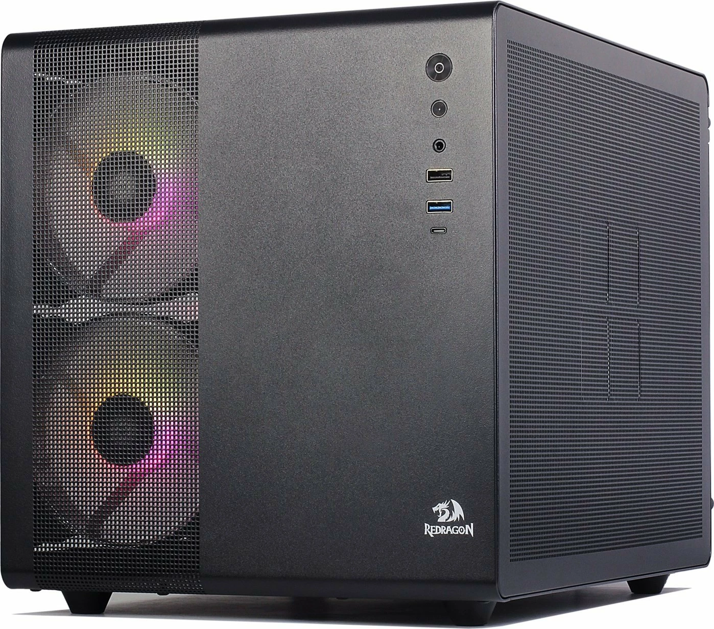 Kasë Redragon Pagos 1 GC-570 ARGB Mini Tower, pa PSU, e zezë