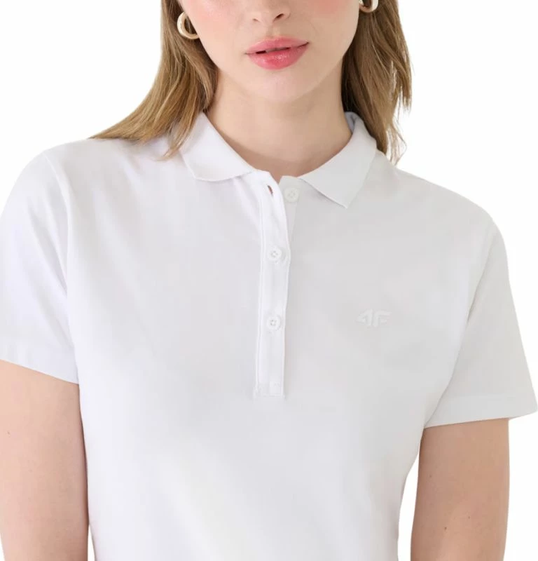 Maicë polo për femra 4F, e bardhë