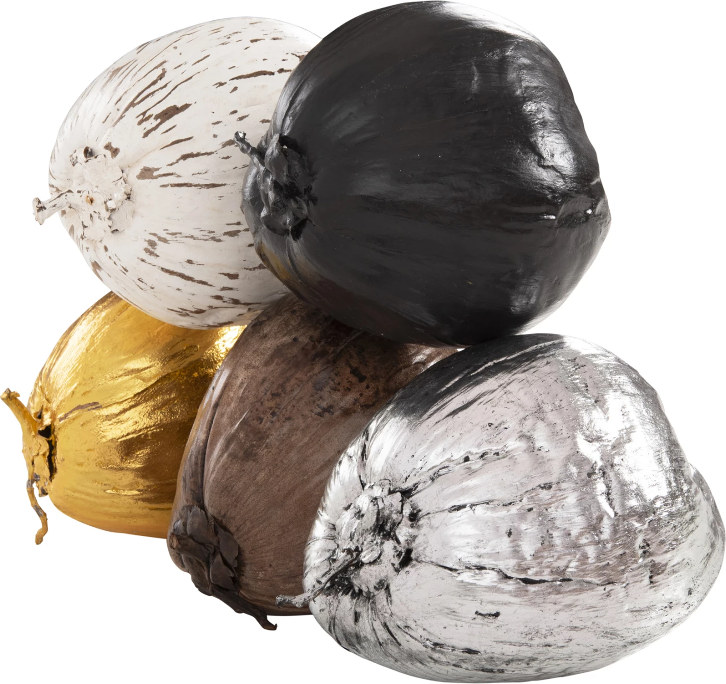 Dekor tavoline FH4326.03 kokosi ngjyrë ari 20x20x20H cm