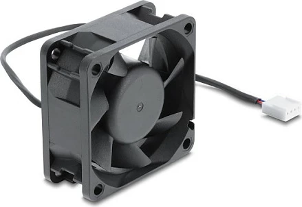 Ventilator për kasë DeLOCK 60x60x25mm, 48V DC, 4-Pin PWM, i zi