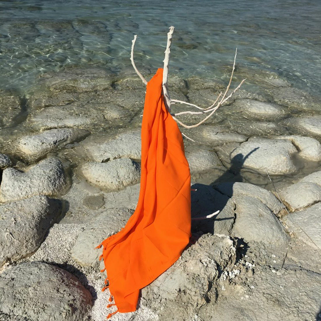 Peshqir plazhi Fouta, ngjyrë portokalli, Mijölnir Sultan, 95x175cm