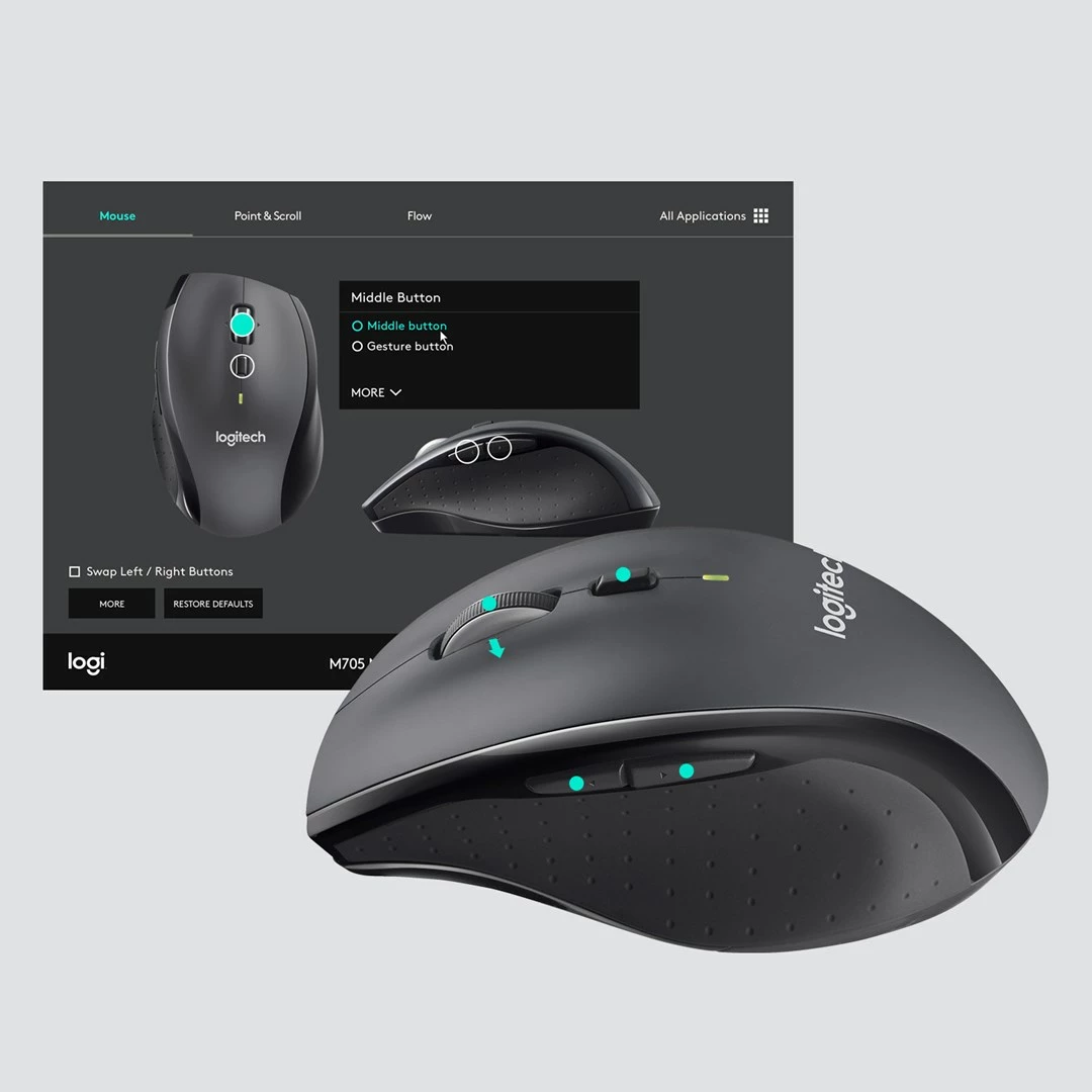 Maus Logitech M705, Wireless, i zi