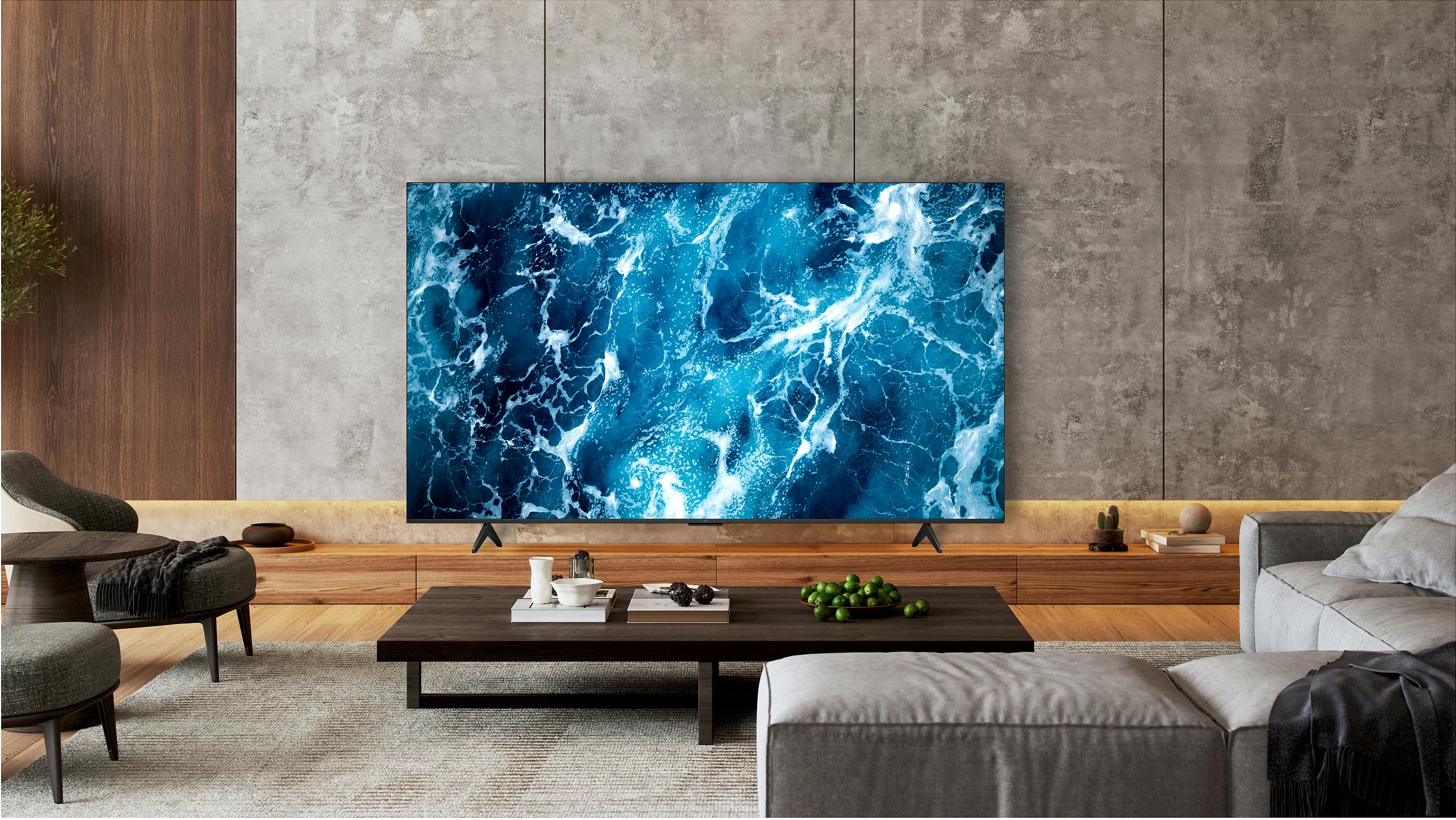 Televizor TCL 75T6C, 75", QLED 4K UHD, Google TV, HDMI 2.1, e zezë