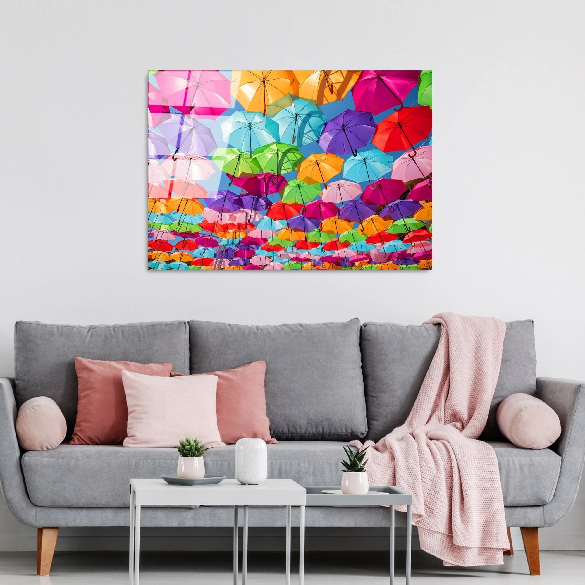 Pikturë dekorative prej xhami të temperuar, shumëngjyrëshe, Wallity UV-227, 70x100cm