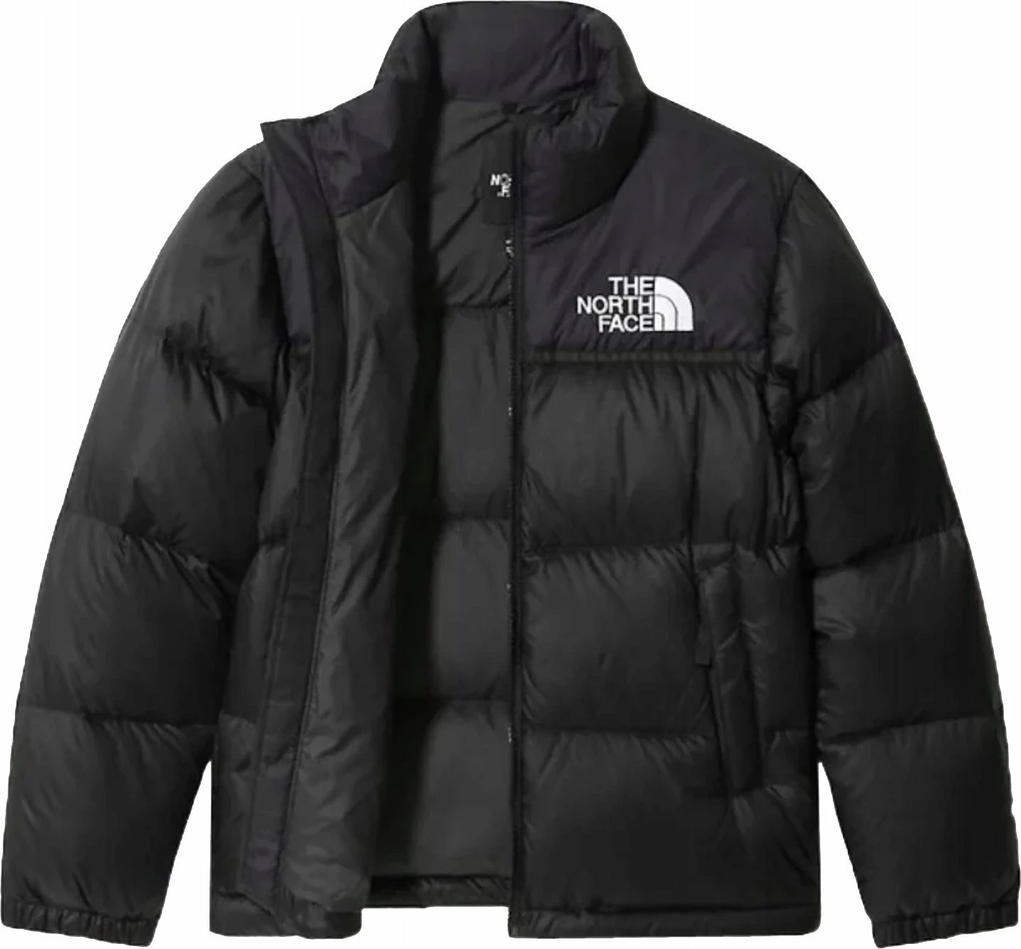 Xhaketë down për fëmijë The North Face 1996 Retro Nuptse Jr., mbushje pupla patë, masë M, e zezë
