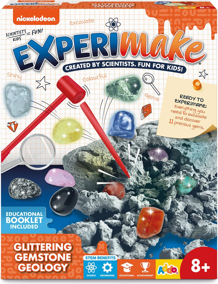 Nickelodeon Experimake – Set Shkencor Gjeologjie me Gurë të Çmuar