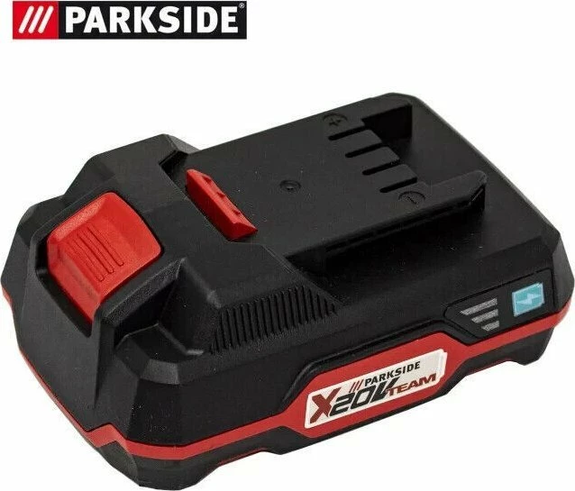 Bateri Parkside 20V Team 80001156, 20V 2Ah Li-Ion, e zezë/kuqe