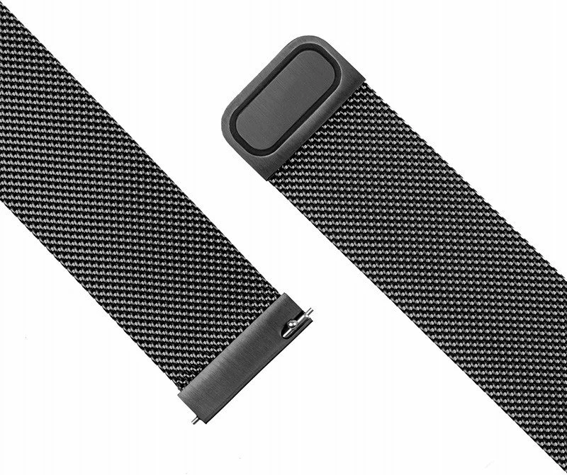 Rrip Smartwatch Fixed Mesh FIXMEST-18MM-BK 18mm me Quick Release, kapëse magnetike, çelik inox, i zi