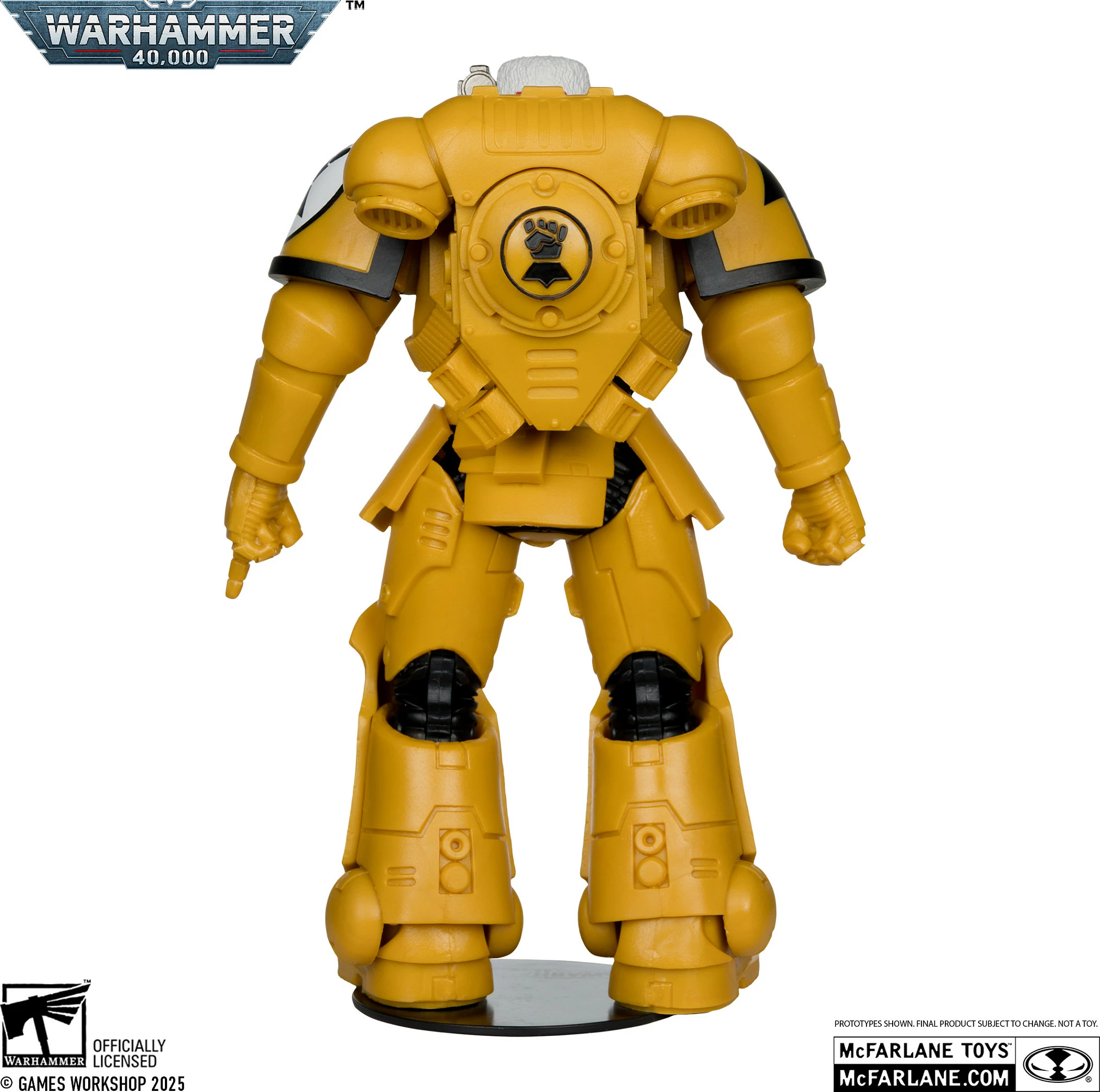 Figurinë aksioni McFarlane Warhammer 40,000 Intercessor Sergeant, 7 inç, e verdhë