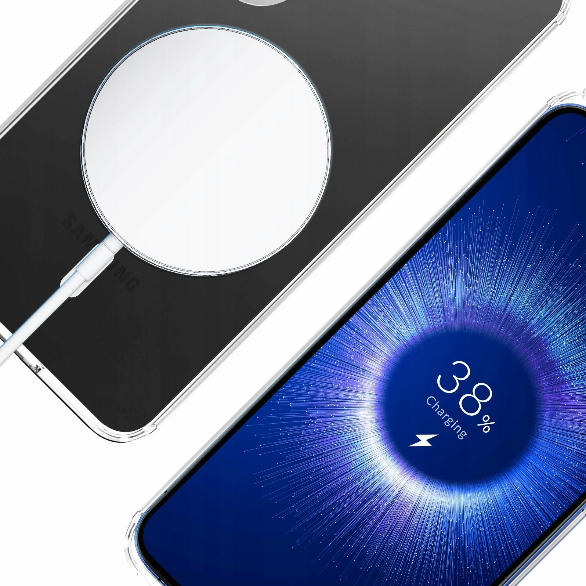 Mbështjellës 3MK Armor MagCase për Samsung Galaxy S25 FE, MagSafe, Military Grade, 1.5 mm, transparent