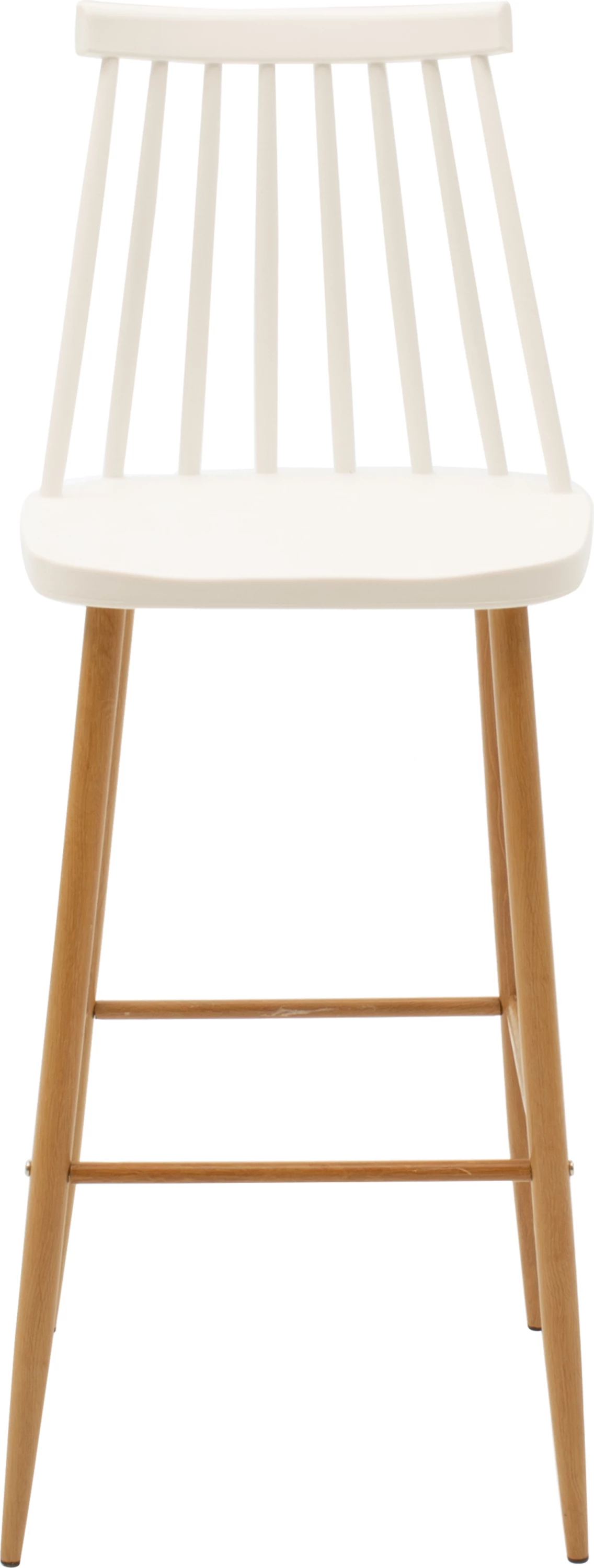 Karrige për bar Aurora pp e bardhë-natyrale 42x47x109cm, set prej 2 copash