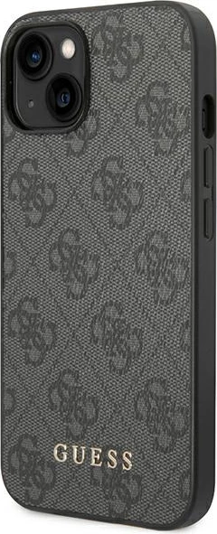 Mbështjellës Guess GUHCP14SG4GFGR për iPhone 14, 6.1", hardcase, gri