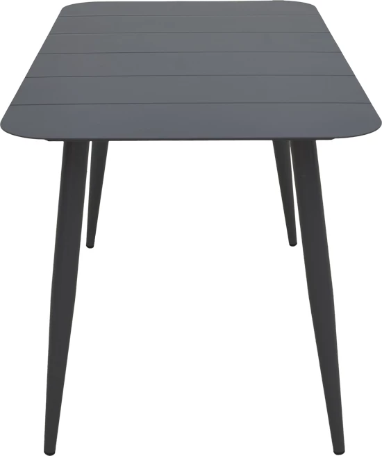 Tavolinë Vista, alumin, ngjyrë e zezë, 150x80x72cm