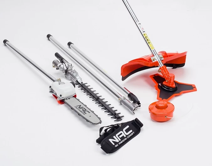 Kositëse bari me benzinë NAC BP427-16MU-T 1.6HP 42.7cm³ 44/25.5cm, set me aksesorë, portokalli/zezë