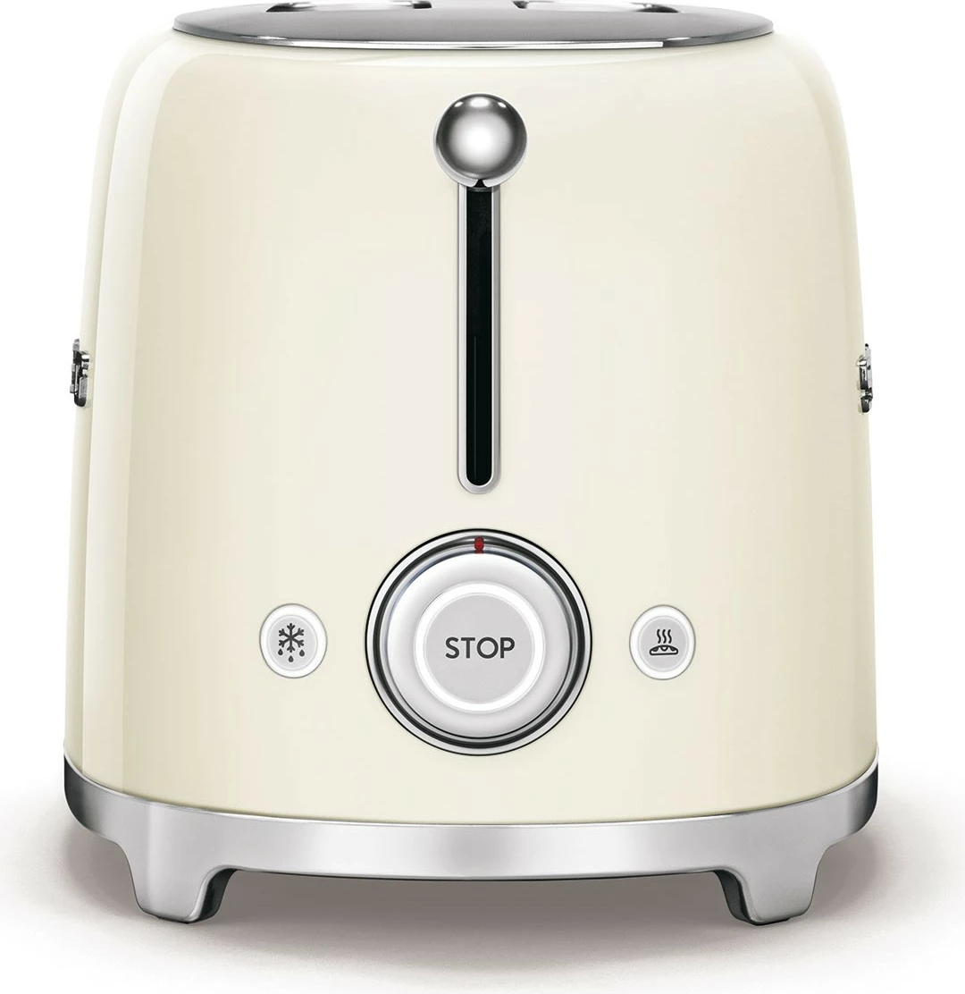 Tostier Smeg TSF02CREU, 4 feta, 1500W, krem