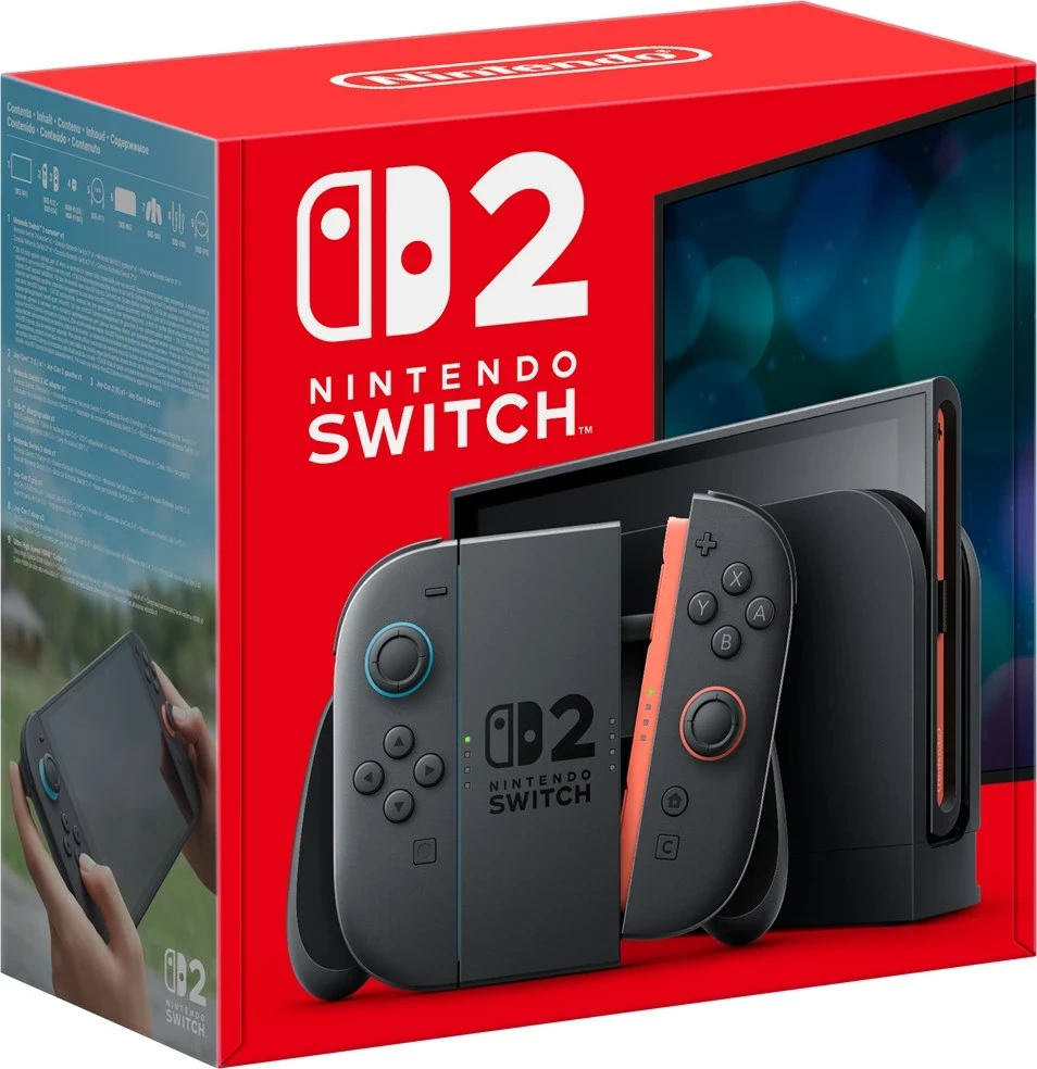Konzolë portabile lojërash Nintendo Switch 2, 256 GB, 7.9 inç, E zezë