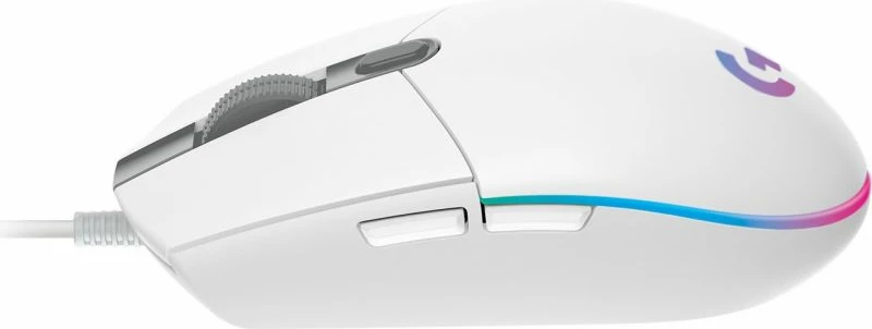 maus gaming Logitech G G102, i bardhë 4
