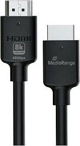 Kabllo HDMI MediaRange MRCS220, 2m, HDMI 2.1 Ultra High Speed 48Gbps, 8K/144Hz, e zezë