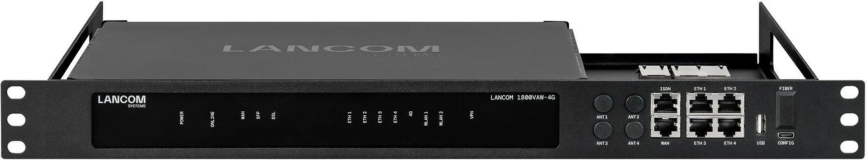 Mbajtës LANCOM CPE blackline Rack Mount Plus, 1U, i zi