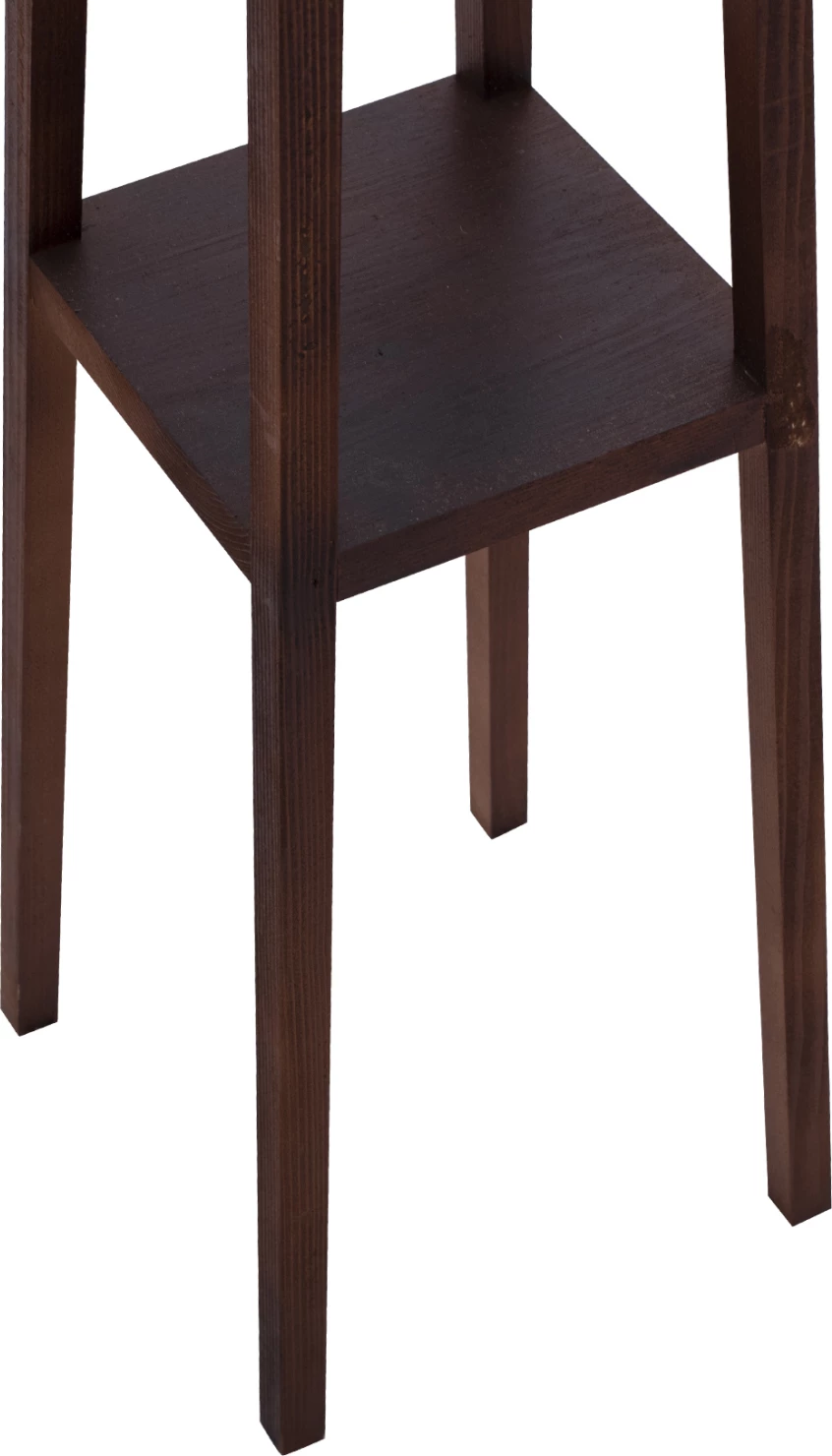 Llambë dyshemeje me këmbë druri, ngjyrë arre, kapak bezhë, 26x26x156 cm, FH7695.01