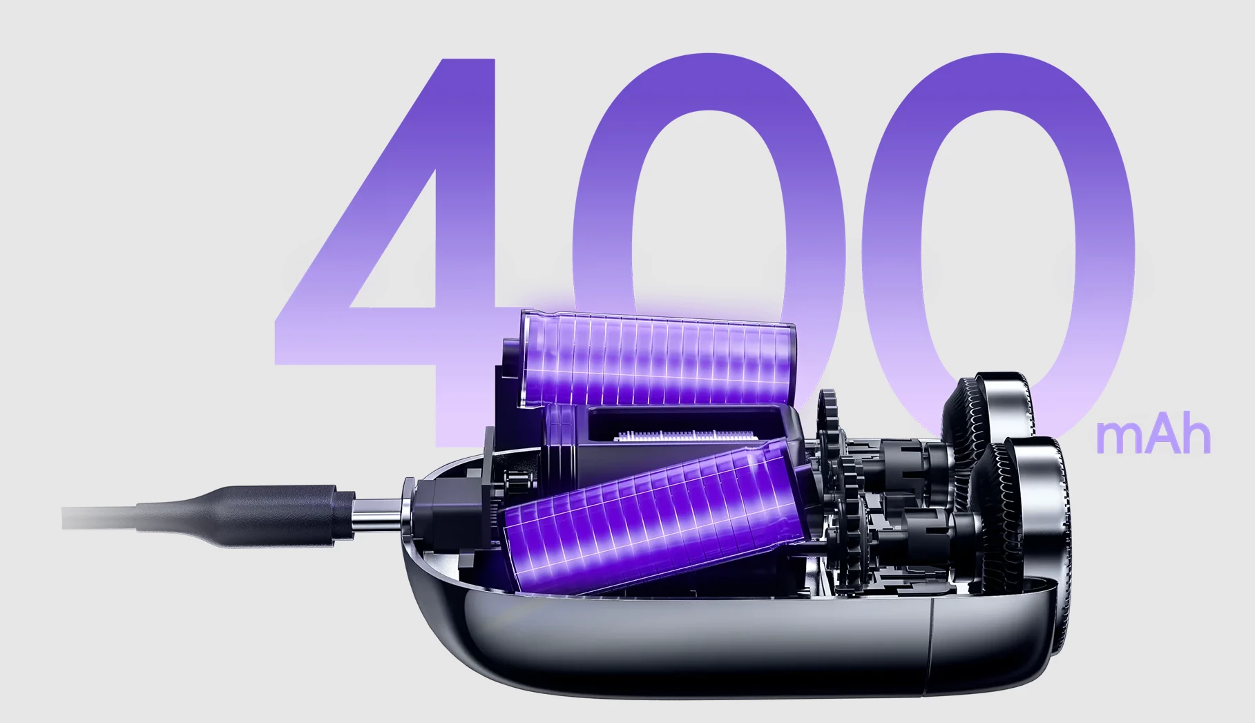 Makinë rroje Yoose Mini 2.0 për udhëtim, USB-C, IPX7, 8000 rpm, gjelbër