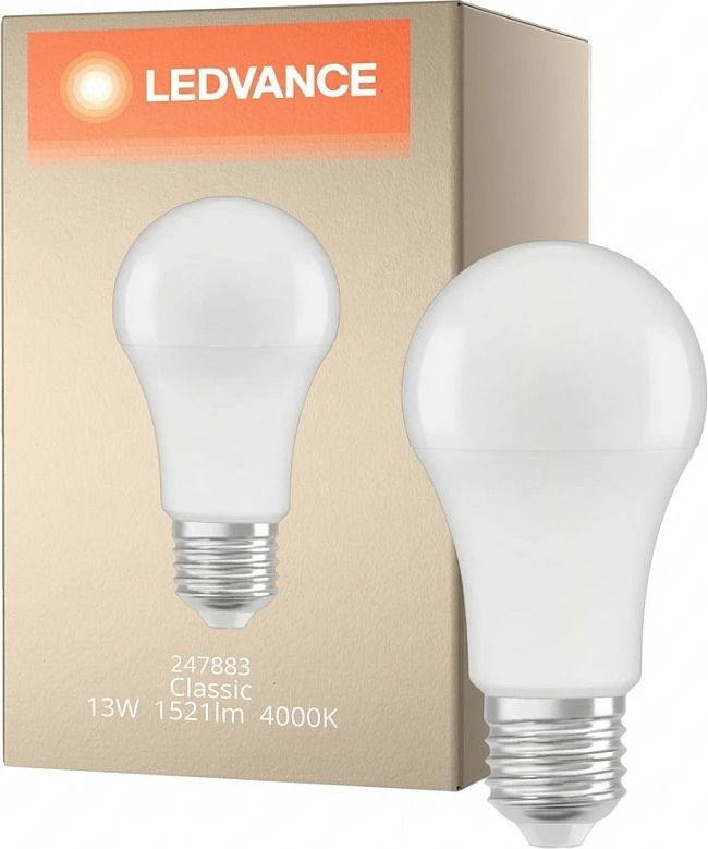 Llambë LED OSRAM CLA100 13W, E27, 1521 lm, 4000K, e bardhë