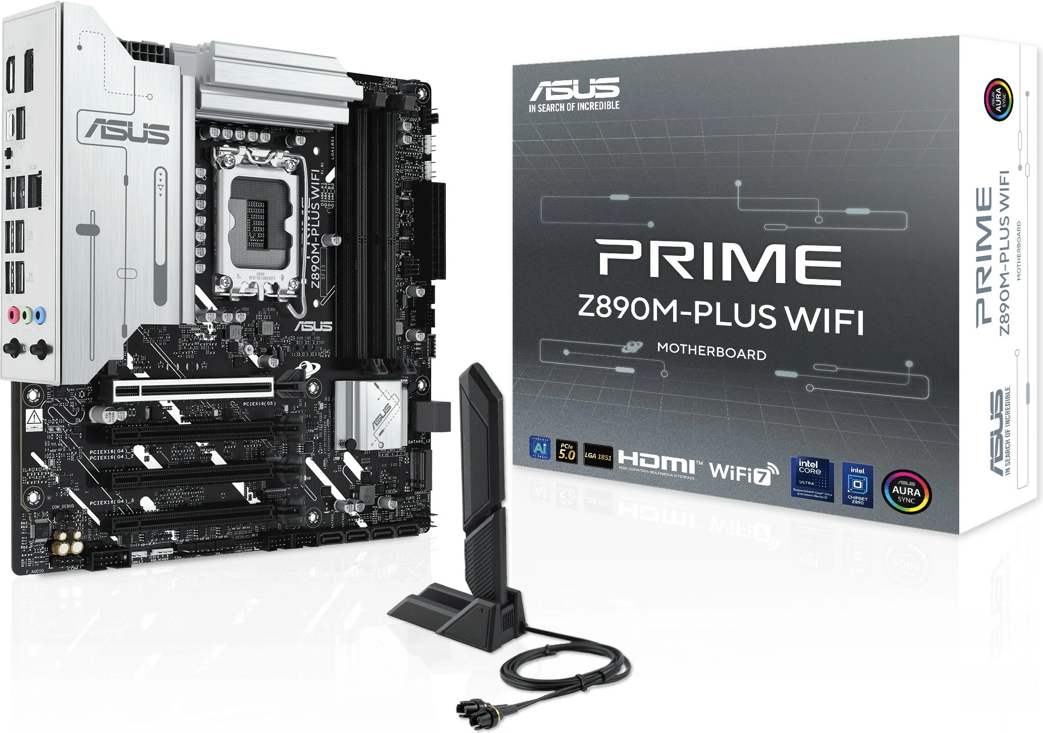 Pllakë amë ASUS PRIME Z890M-PLUS WIFI, Intel, LGA 1851, DDR5, 192 GB