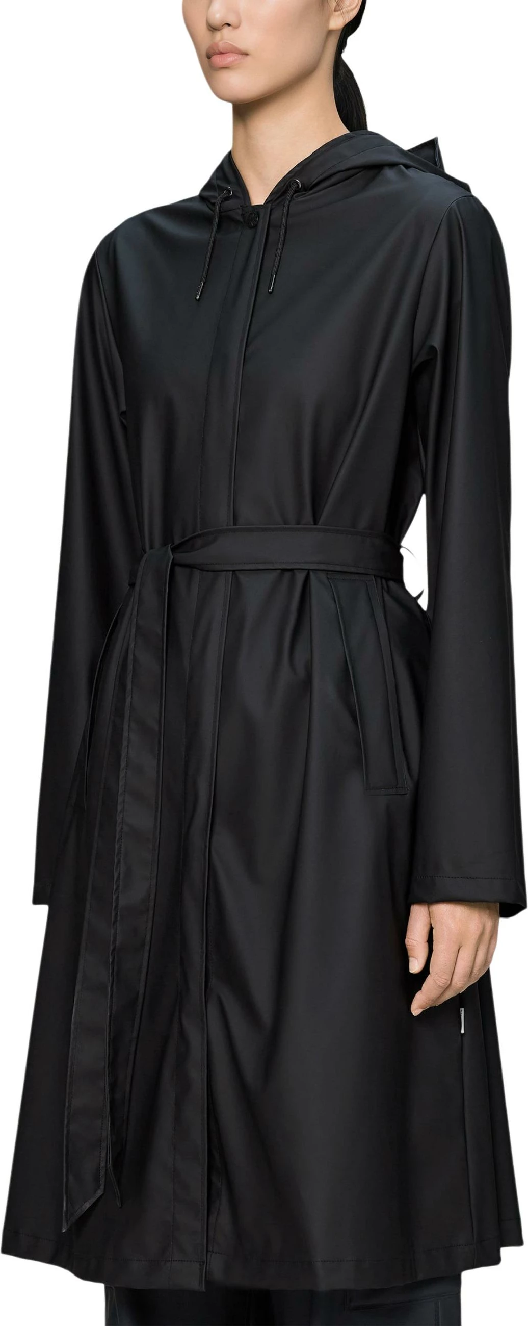 Jakne shiu për femra Rains A-Line Longer W Jacket W3 12040, e zezë [Madhësia: XS]