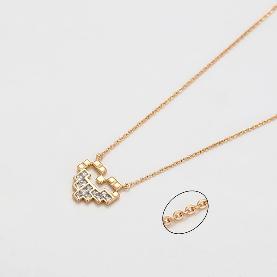 Qafore me varëse elegante e praruar në ar, 18K QA13