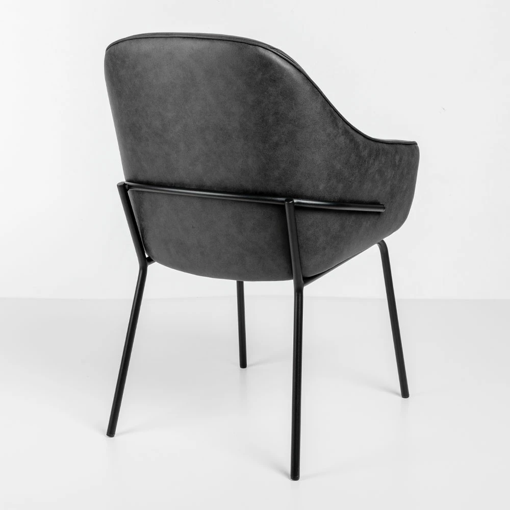 Karrige me mbështetëse duarsh Tosca, ngjyrë gri, 62x63x90.5cm