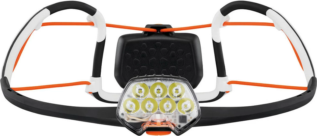 Llampë koke Petzl IKO CORE E104BA00, 500 lm, USB e rikarikueshme, IPX4, zi/portokalli/bardhë