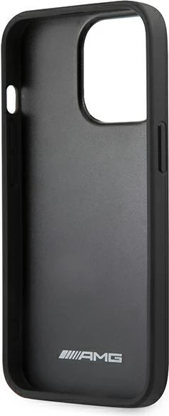 Mbështjellës Mercedes AMG Leather Hot Stamped për iPhone 13 Pro / 13 6.1", i zi