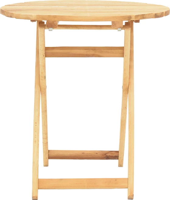 Tavolinë Letna dru ahu solid, ngjyrë natyrale, D60x75cm